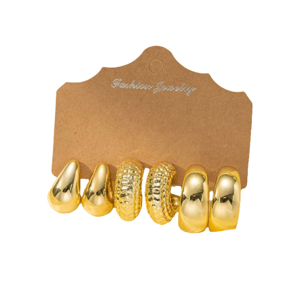 Gold hoop earrings