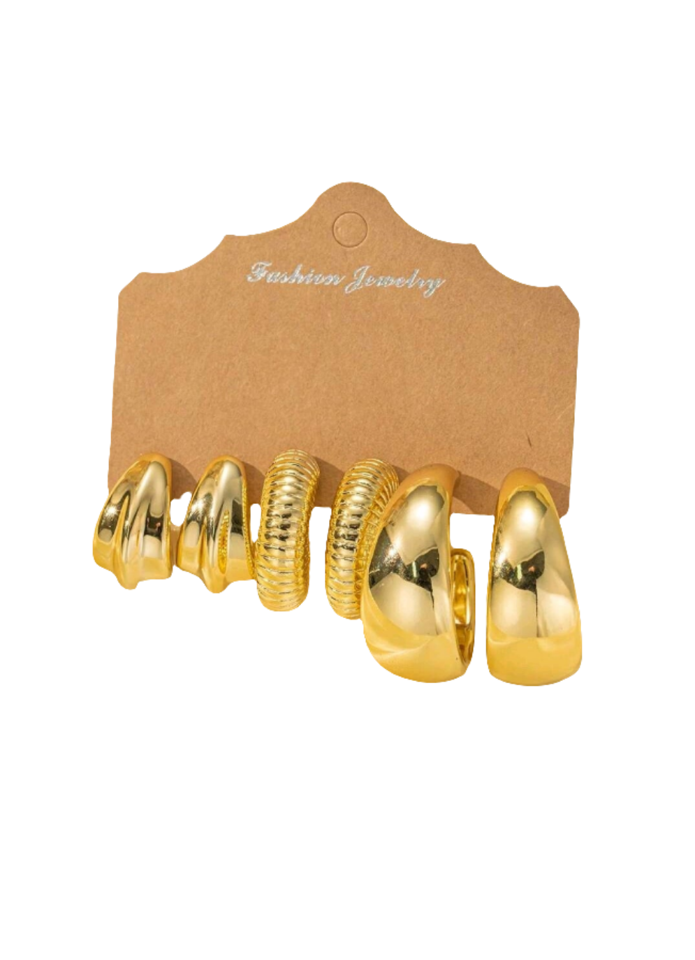 Gold hoop earrings