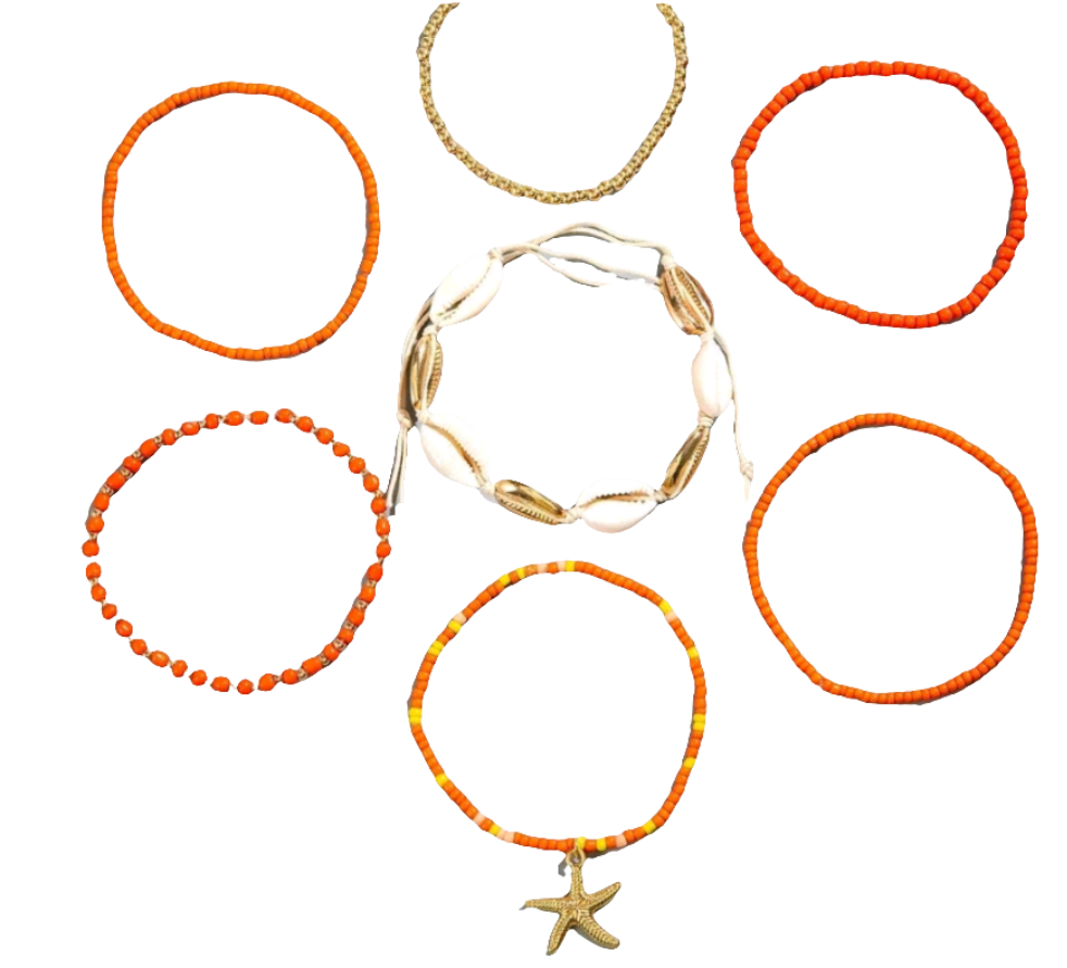 Rita anklets - set of 7