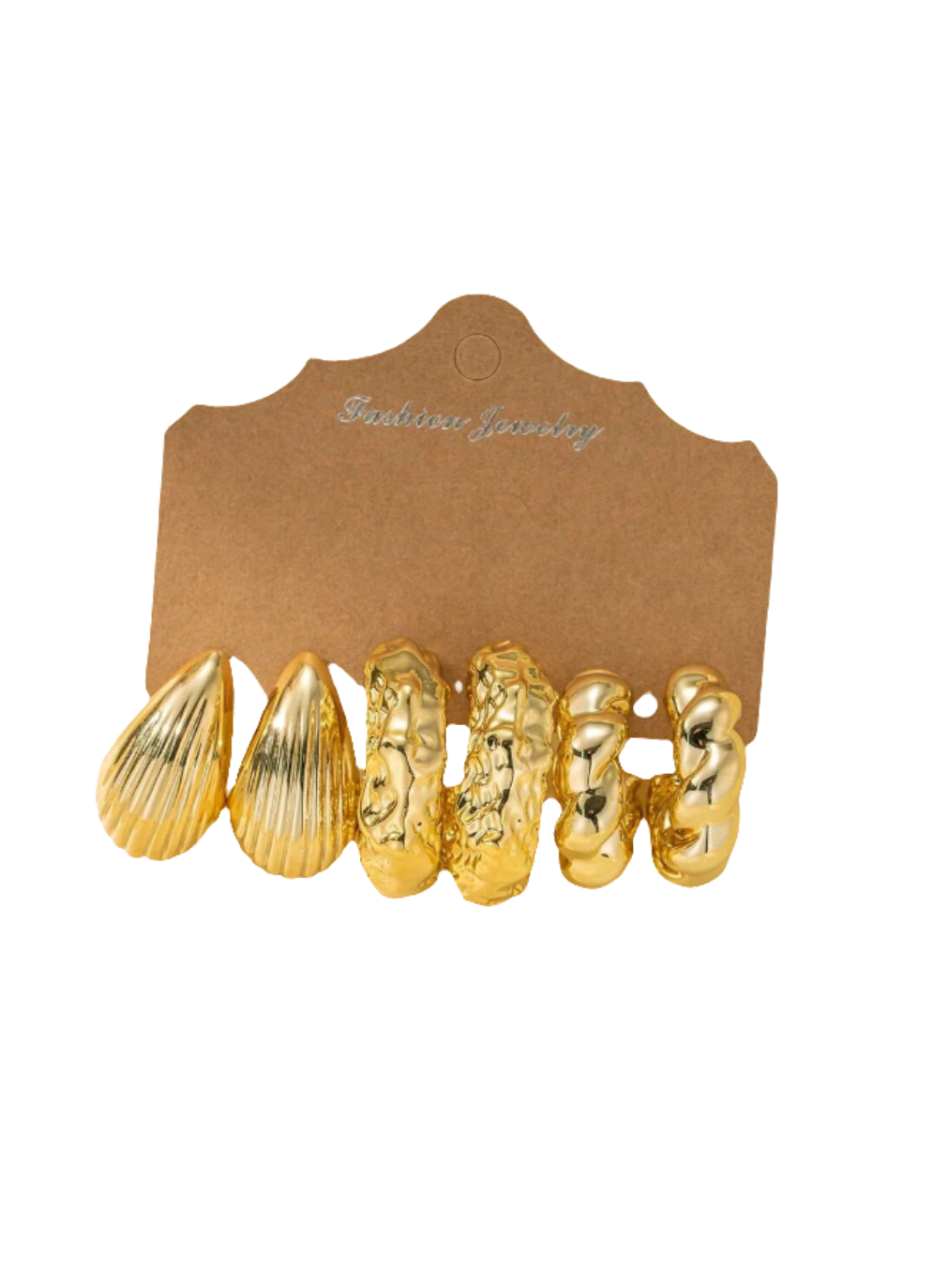 Gold hoop earrings