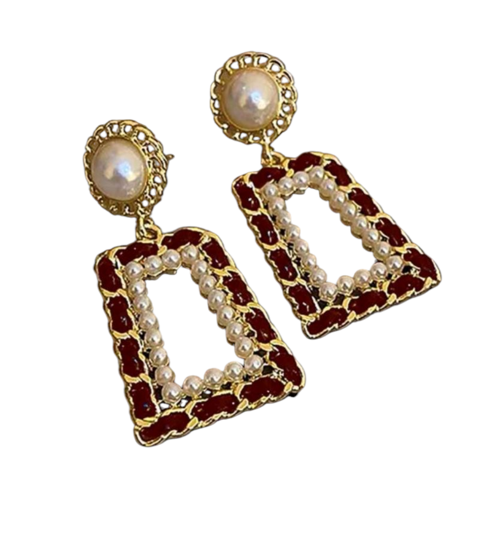 Lucy red earrings