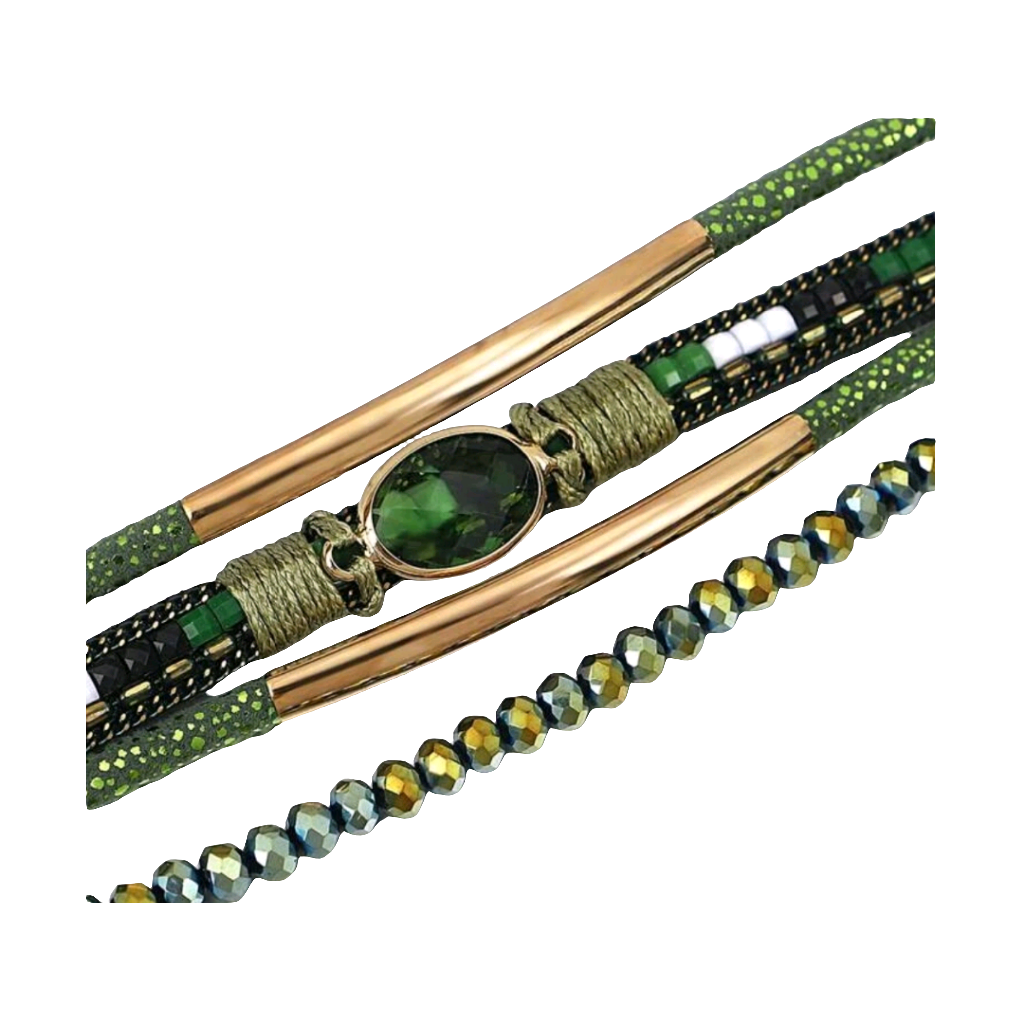 Joujou green bracelet