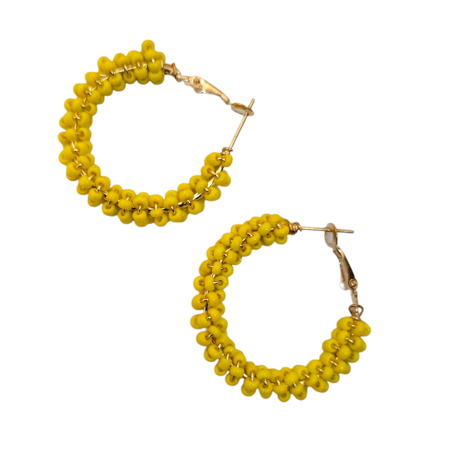 Bubble hoop earrings