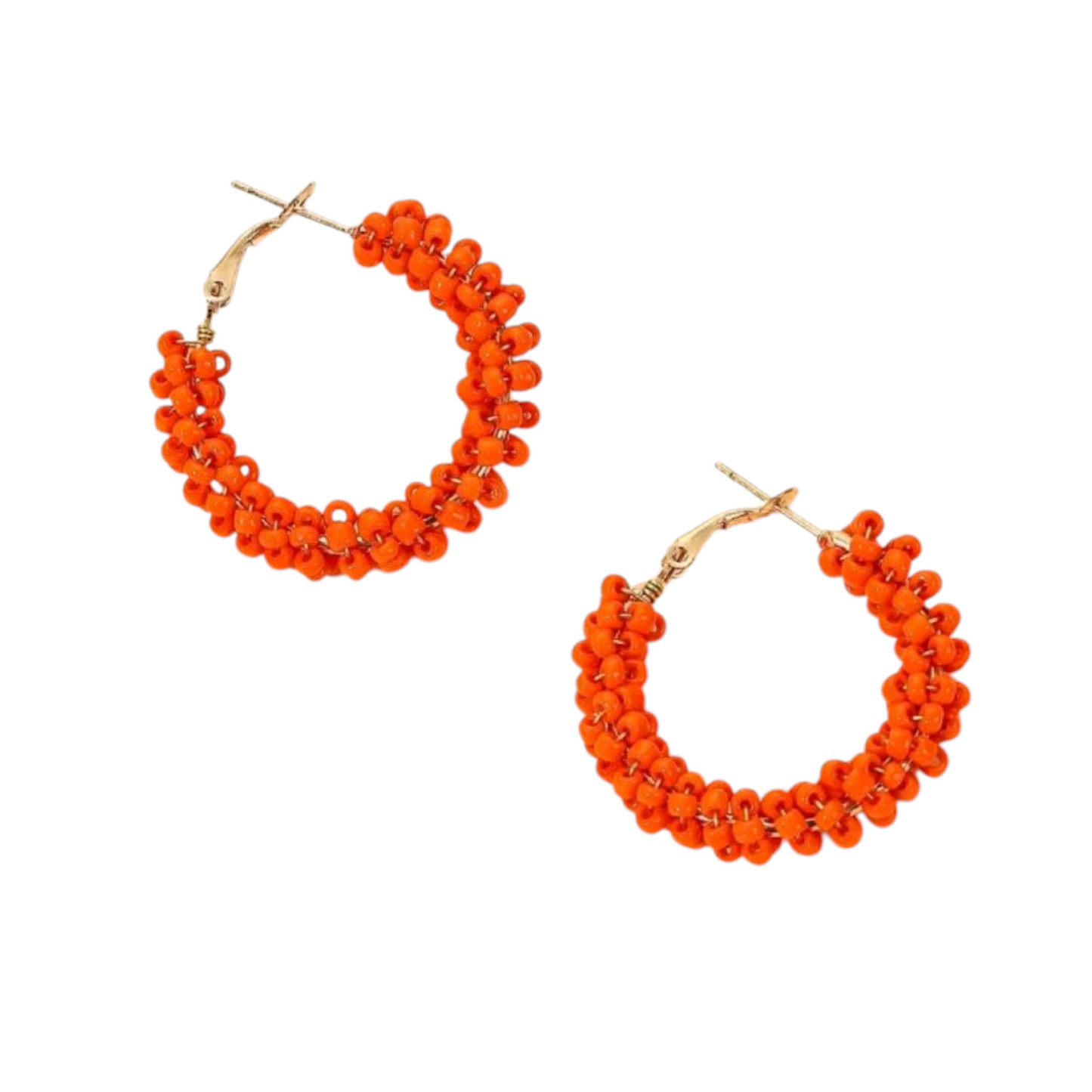 Bubble hoop earrings