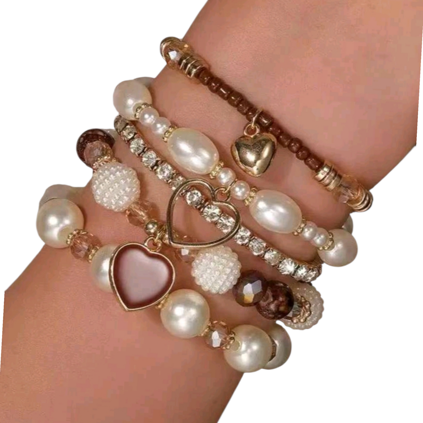 Roula Brown Bracelets - Set Of 5