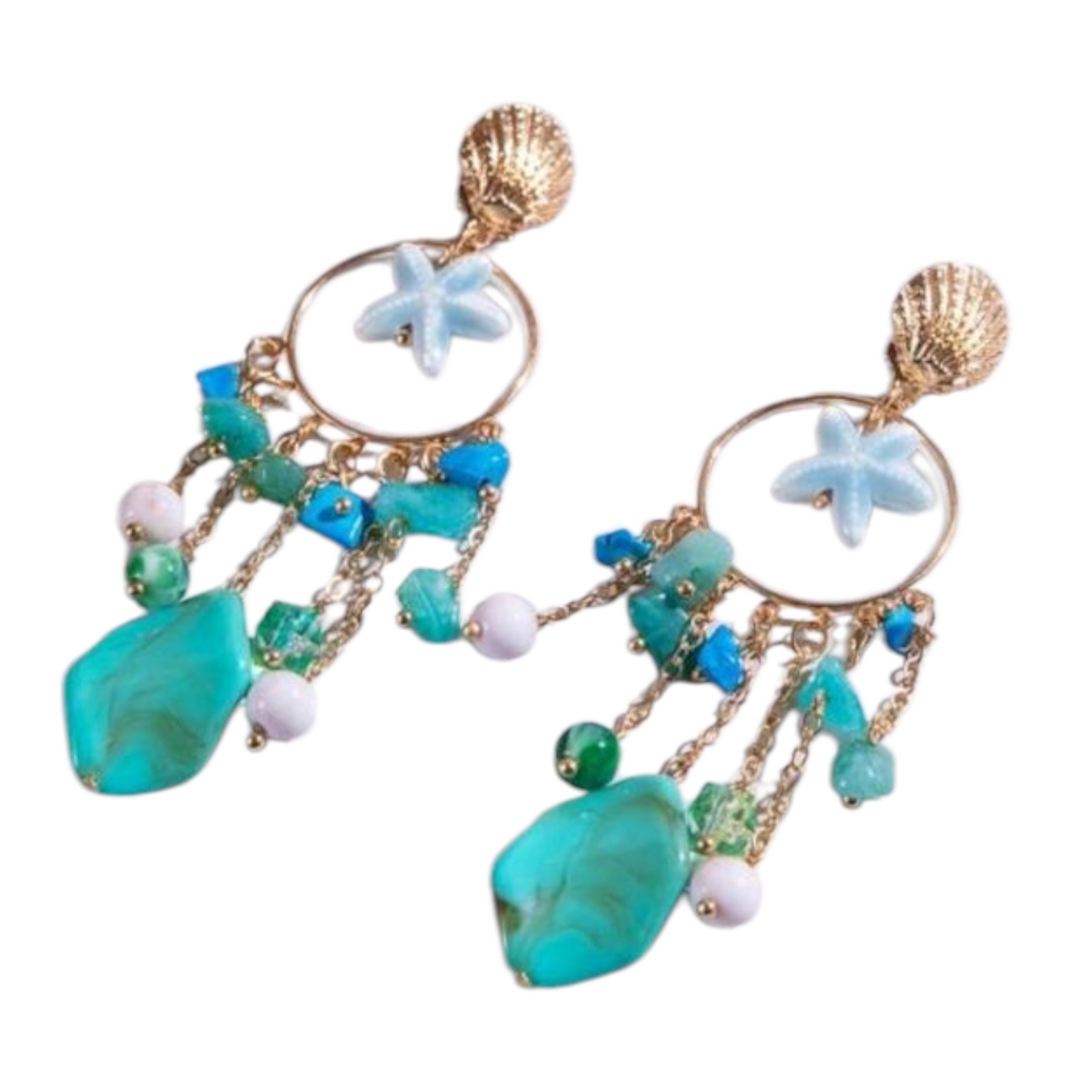Seaside charm earrings