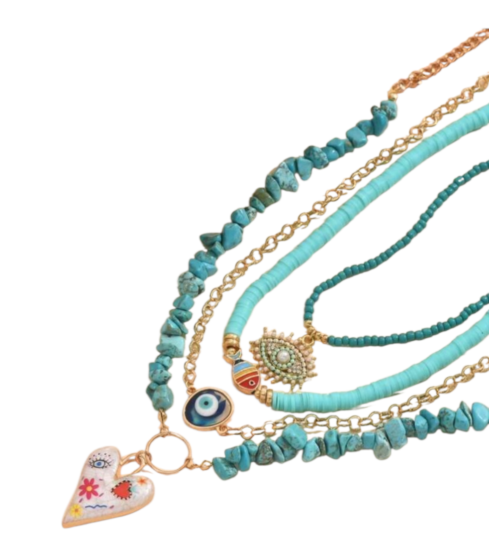 Celine Necklaces - set of 4