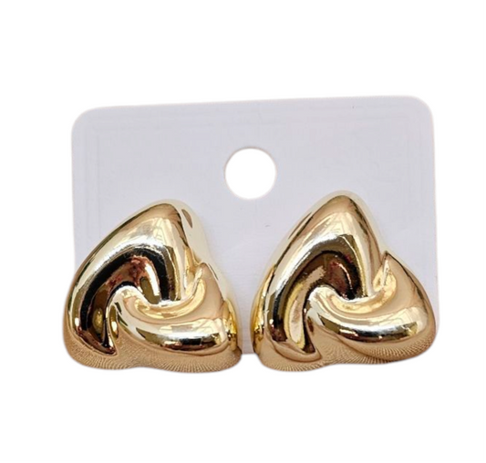 Triangle stud earrings