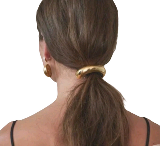 Gold hair tie - 1 pc