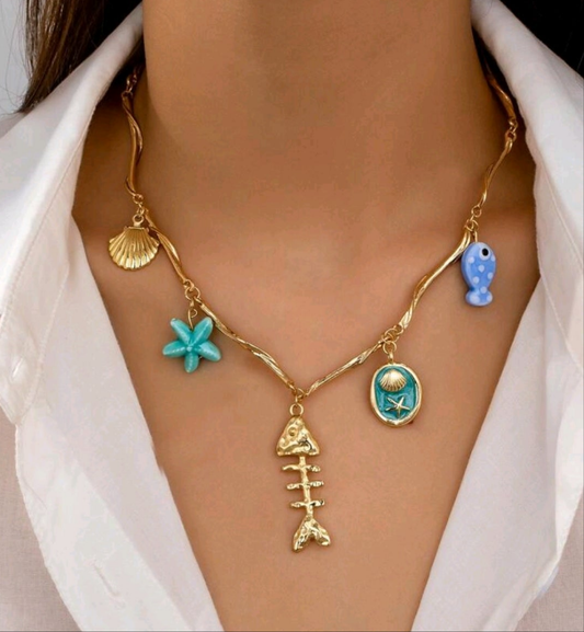 Beach day necklace