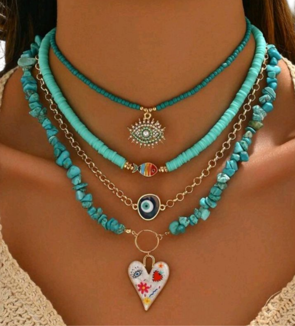 Celine Necklaces - set of 4