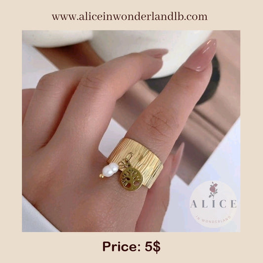 Gold plated "Tala" hand ring