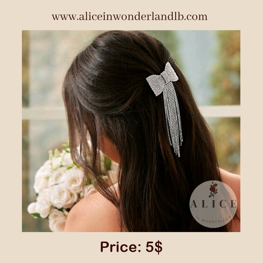 Rhinestone hair clip