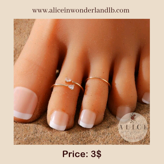 2pcs Toe rings