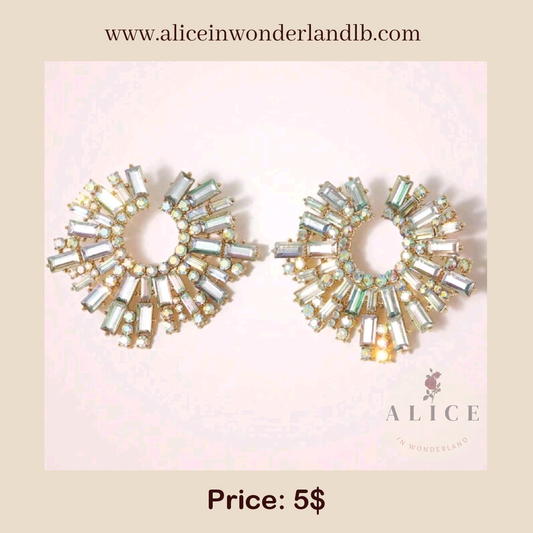 Rhinestone earrings