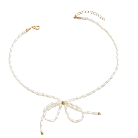 Pearl beaded necklace