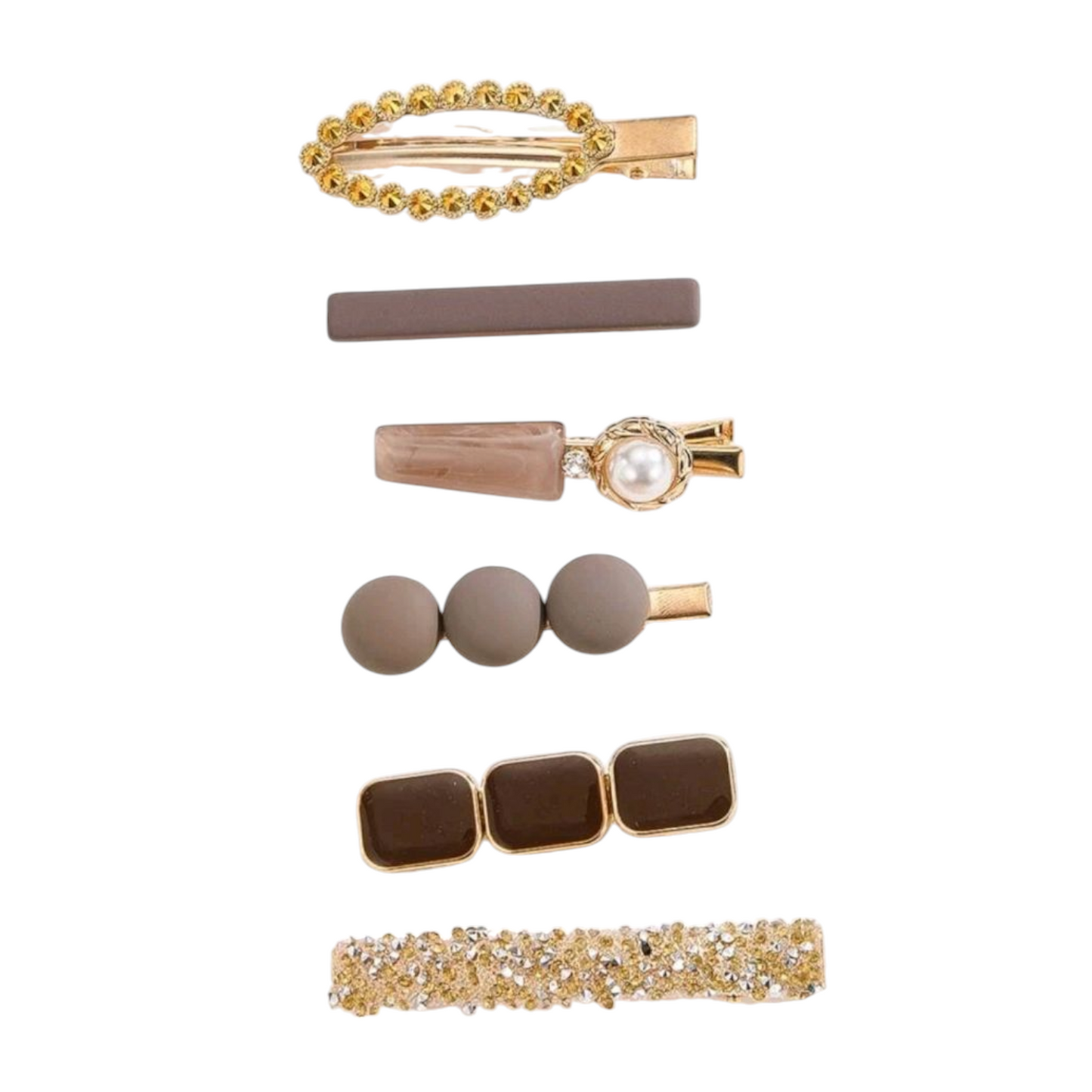 May hair clip - set of 6