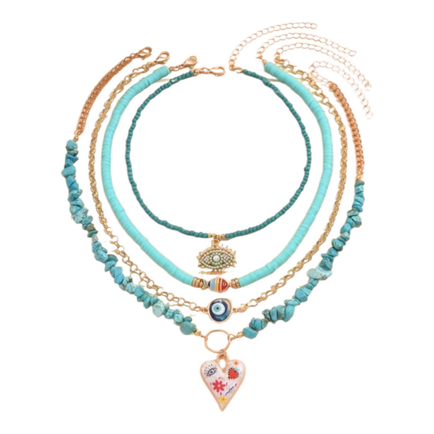 Celine Necklaces - set of 4