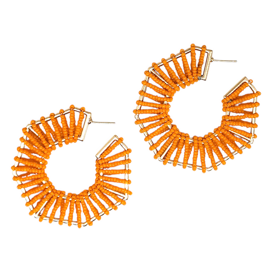 Katia orange earrings