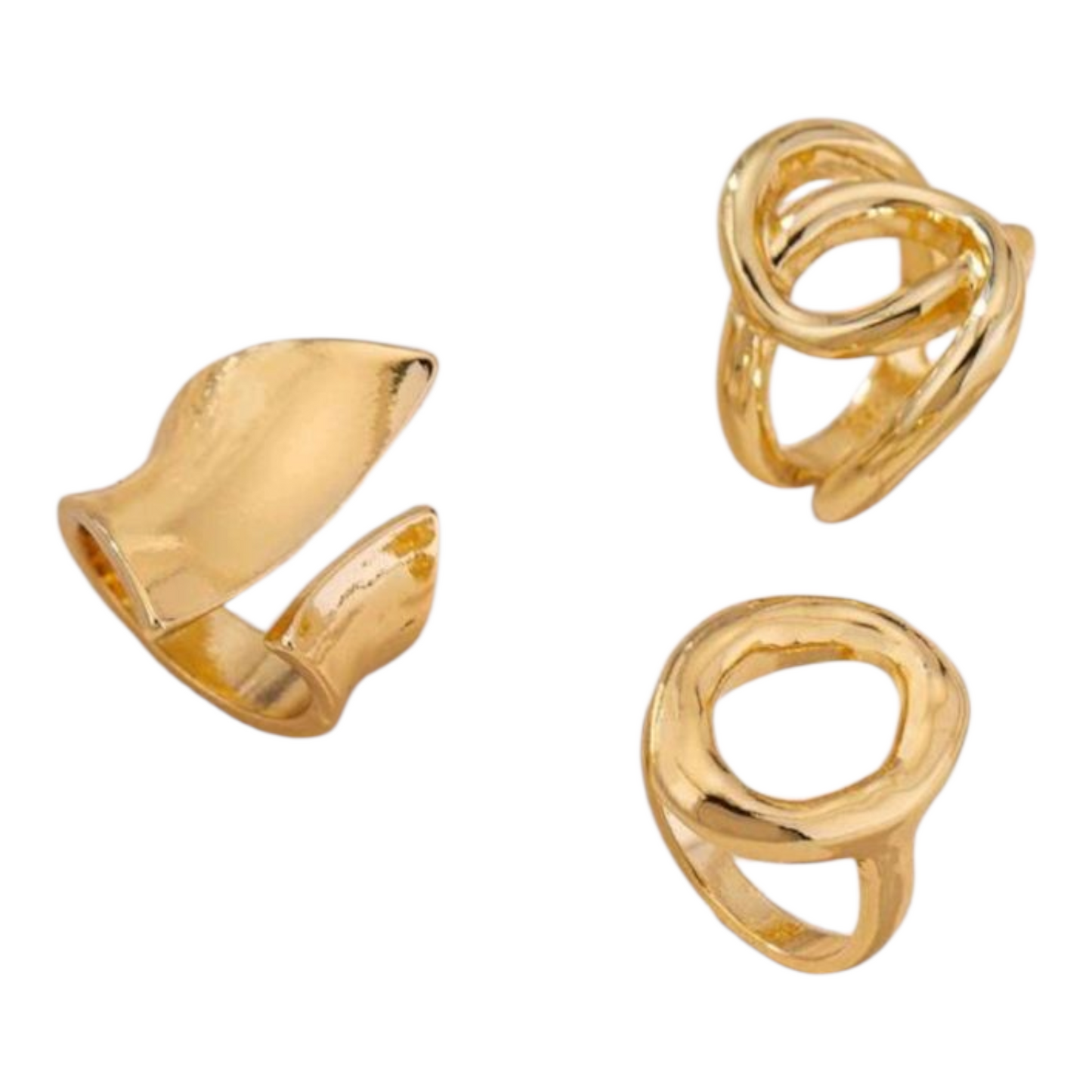 Aya Hand Rings - set of 3