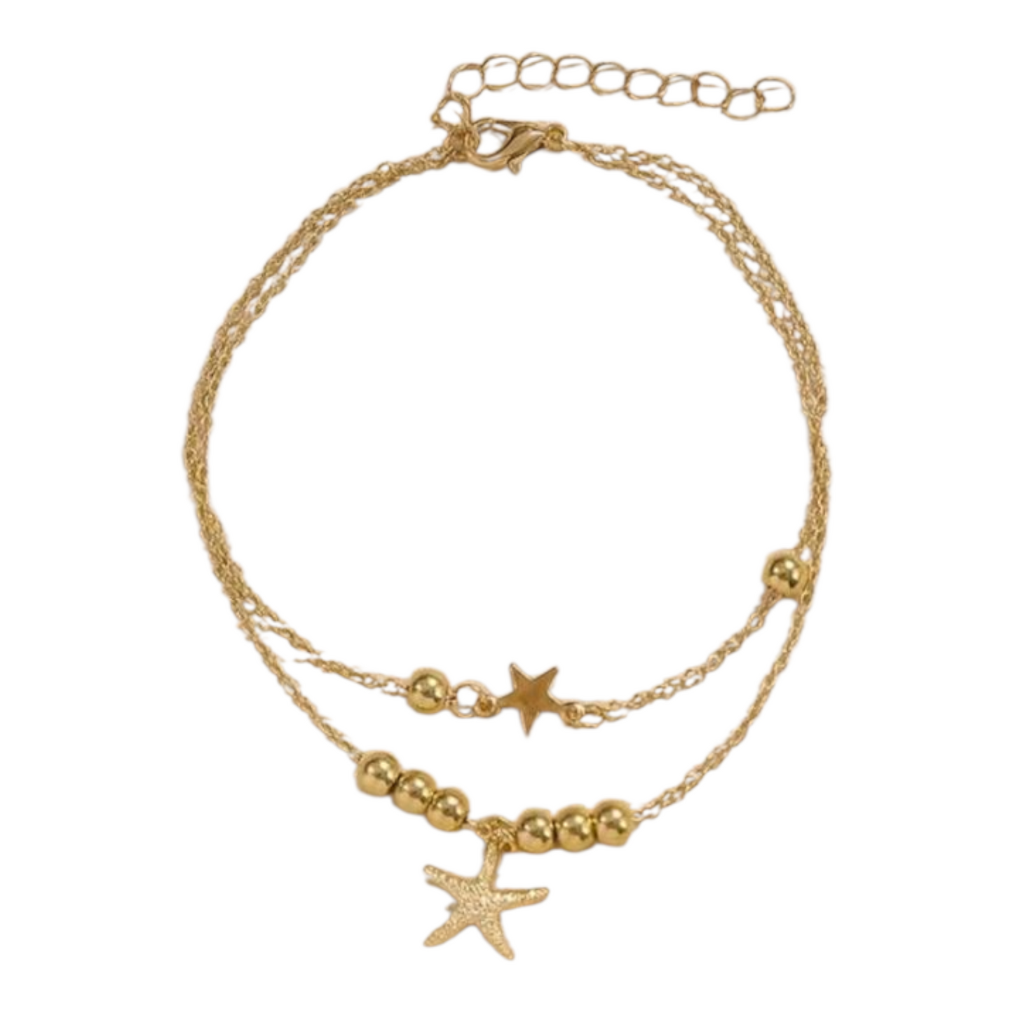 Starfish Anklet - 18K gold plated