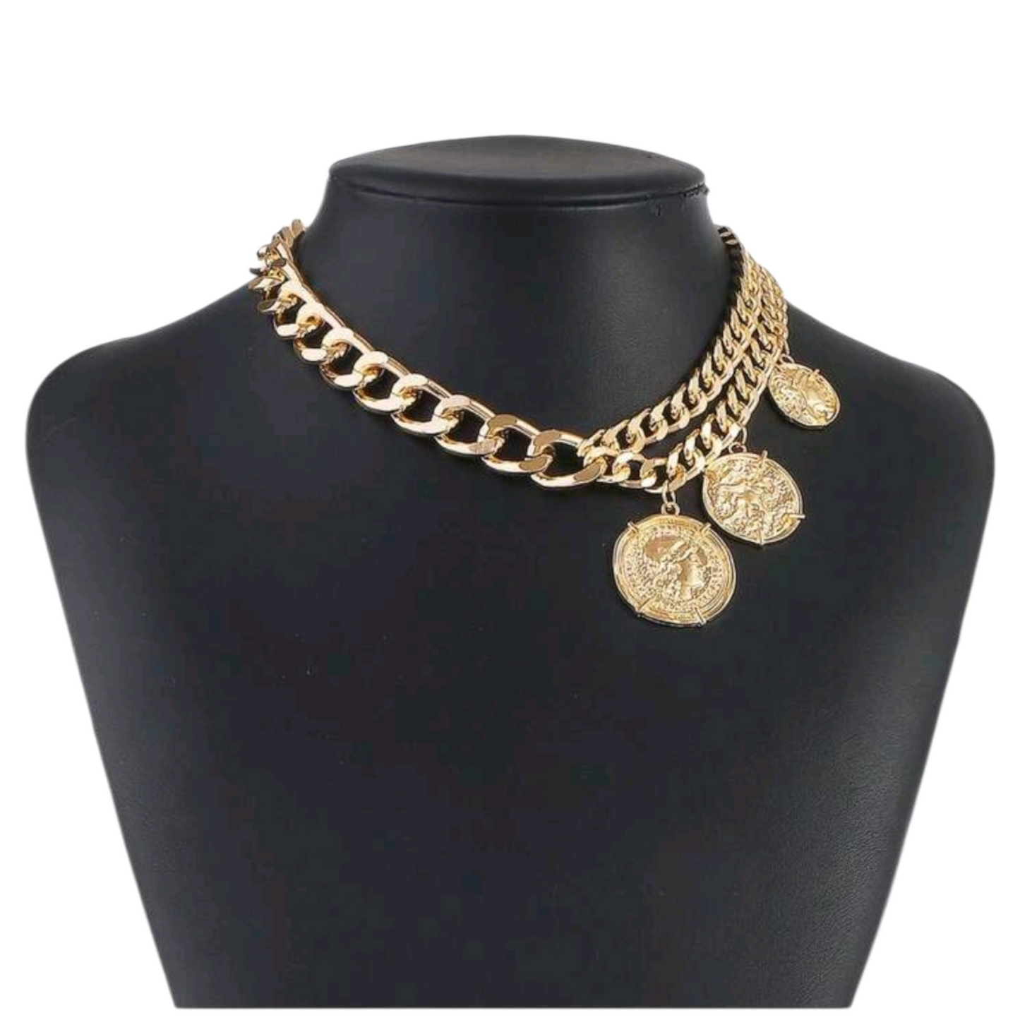 Antiquity Gold Coin Choker