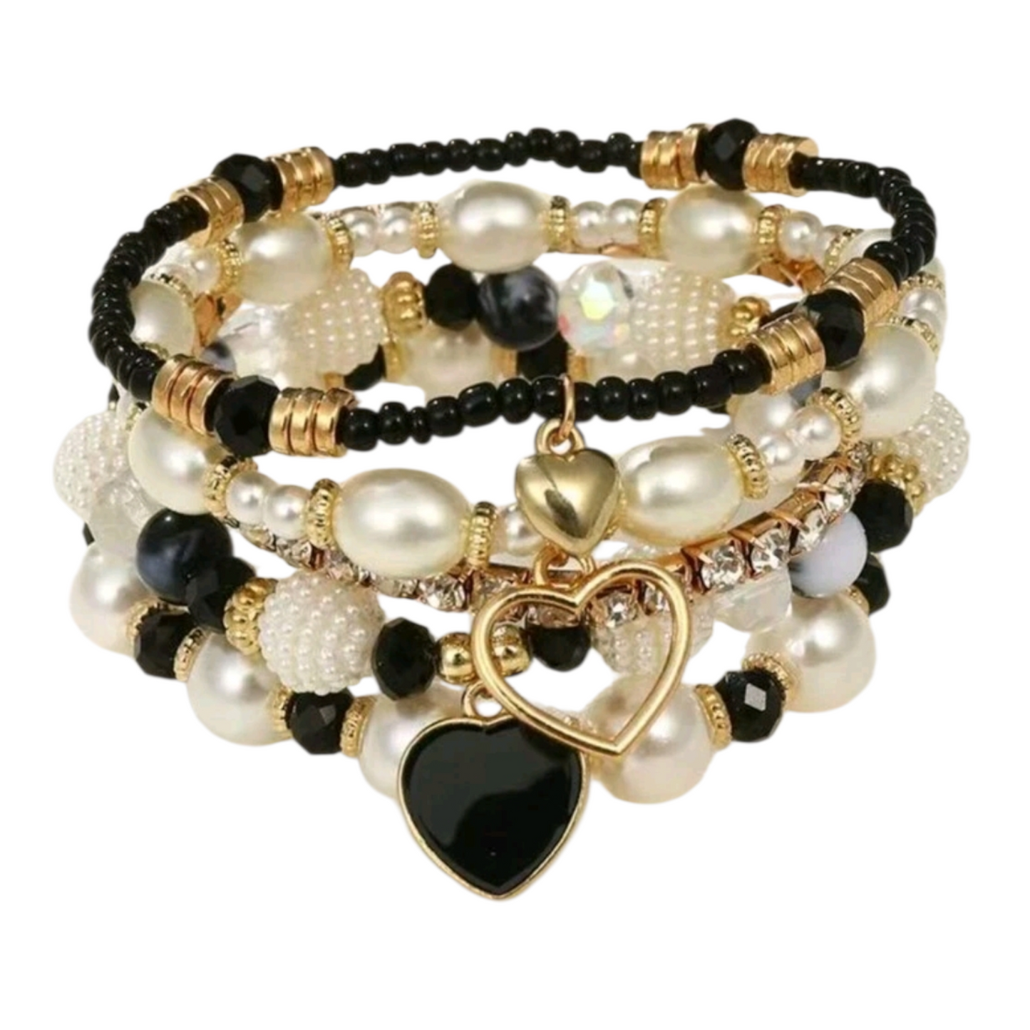 Roula Black Bracelets - Set Of 5