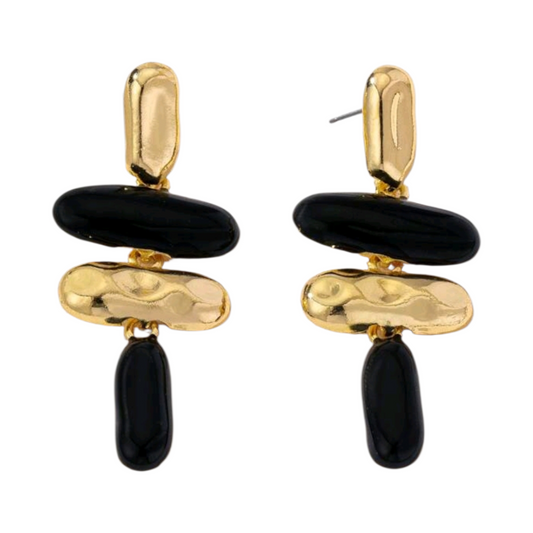 Kylie Black Earrings