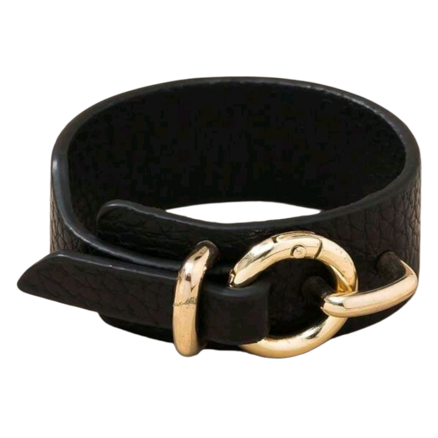 Eva Black Leather Bracelet