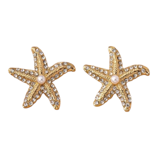 Starfish Gold Earrings
